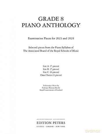 Grade 8 Piano Anthology [KSIĄŻKA]