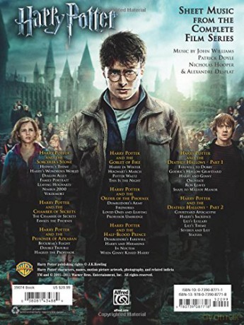 Harry Potter Hp 1-8 Big Note Piano [KSIĄŻKA]