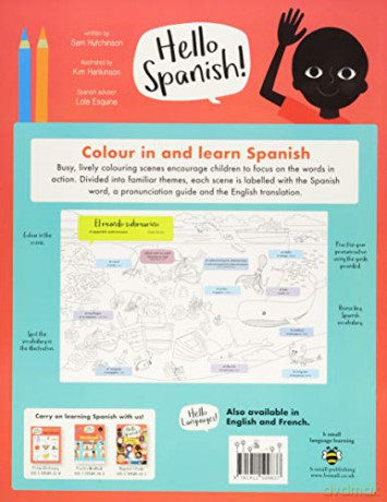 Hello Spanish Colour In Spanish - Sam Hutchinson [KSIĄŻKA]