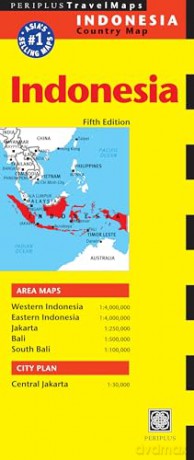 Indonesia Country Map - Periplus Editions [KSIĄŻKA]