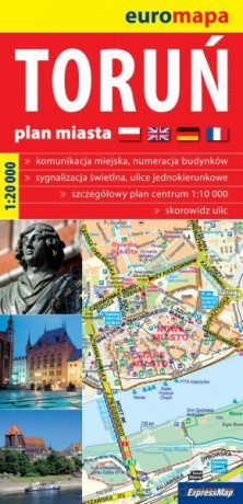Toruń. Euromapa. Plan miasta w skali 1:20 000 [KSIĄŻKA]