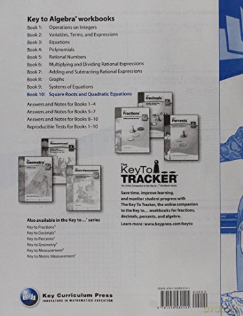 Key To Algebra Set Of Books 110 - Key Curriculum [KSIĄŻKA]
