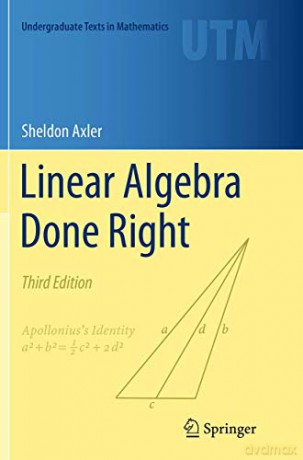 Linear Algebra Done Right - Axler Sheldon [KSIĄŻKA]