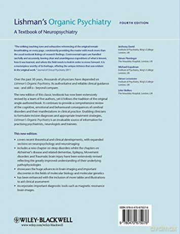 Lishmans Organic Psychiatry 4th Edition - Antony David [KSIĄŻKA]
