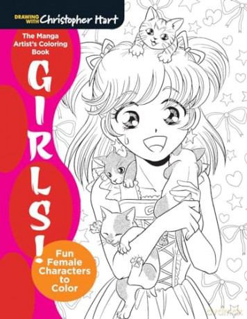 Manga Artists Colouring Book Girls - Christopher Hart [KSIĄŻKA]