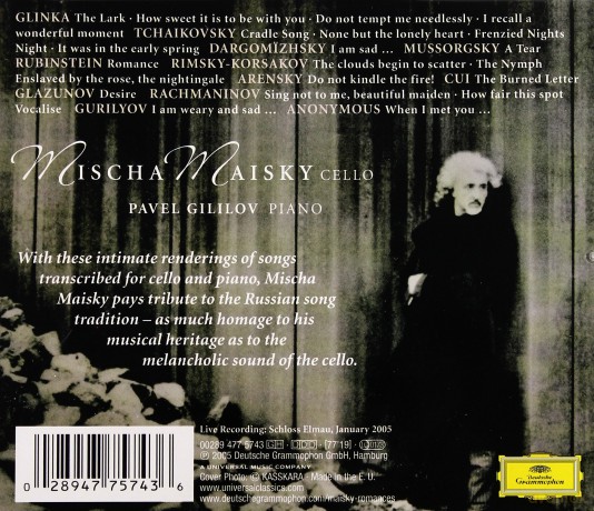 Mischa Maisky: Vocalise-Russian Romances [CD]
