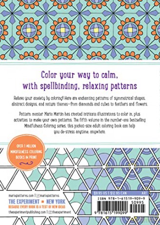 Mindfulness Patterns Coloring Book The - Mario Mart N [KSIĄŻKA]
