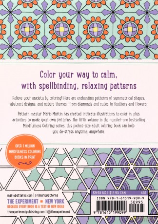 Mindfulness Patterns Coloring Book The - Mario Mart N [KSIĄŻKA]