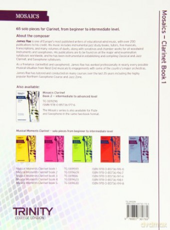 Mosaics Solo Clarinet Book 1 - J Rae [KSIĄŻKA]