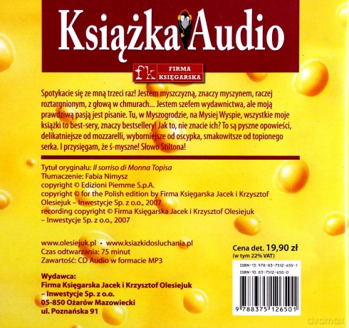 Uśmiech Mony Myszylizy. Książka audio CD MP3 - Geronimo Stilton [KSIĄŻKA]