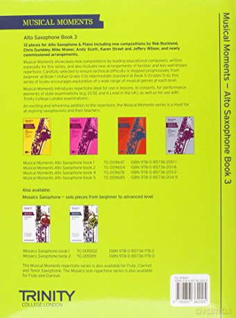 Musical Moments Alto Saxophone Book 3 - Trinity Guildhall [KSIĄŻKA]