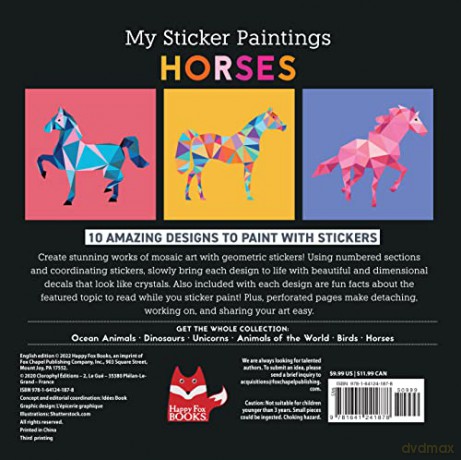 My Sticker Paintings Horses - Clorophyl Editions [KSIĄŻKA]