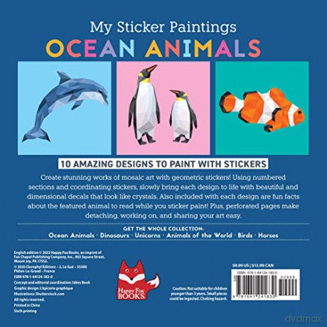 My Sticker Paintings Ocean Animals - Clorophyl Editions [KSIĄŻKA]