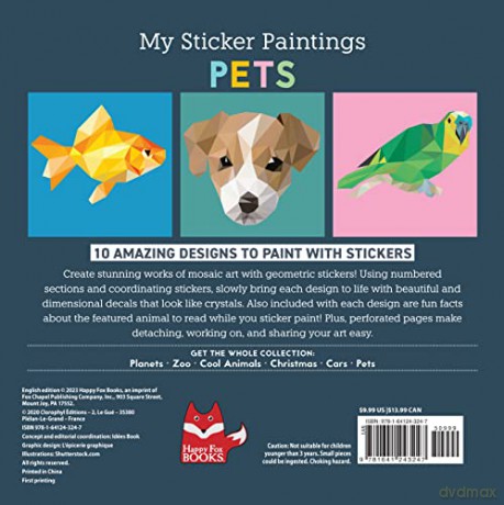 My Sticker Paintings Pets - Logan Powell [KSIĄŻKA]