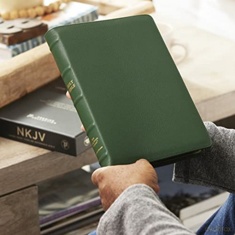 Nkjv Thinline Ref Bible Large Print Leat - Thomas Nelson [KSIĄŻKA]