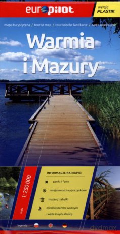 Warmia i Mazury. Foliowana mapa turystyczna w skali 1:250 000 [KSIĄŻKA]