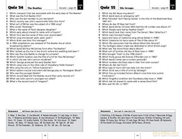 Pop Music Pub Quiz Book [KSIĄŻKA]