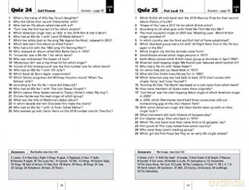 Pop Music Pub Quiz Book [KSIĄŻKA]
