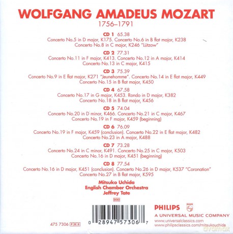 Mitsuko Uchida: Mozart:Piano Concertos [8CD]