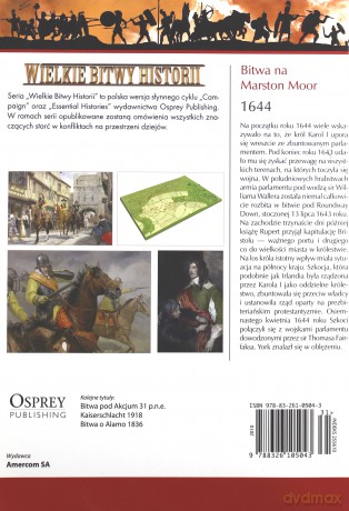 Wielkie Bitwy Historii. Bitwa na Marston Moor 1644 + DVD - John Tincey [KSIĄŻKA]