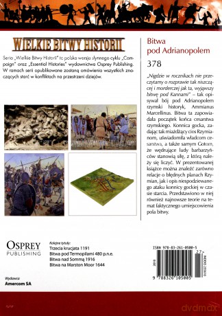 Wielkie Bitwy Historii. Bitwa pod Adrianopolem 378 + DVD - Simon MacDowall [KSIĄŻKA]