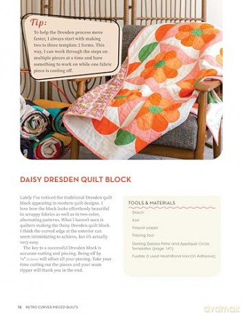 Retro Curved Pieced Quilts - Erin Grogan [KSIĄŻKA]