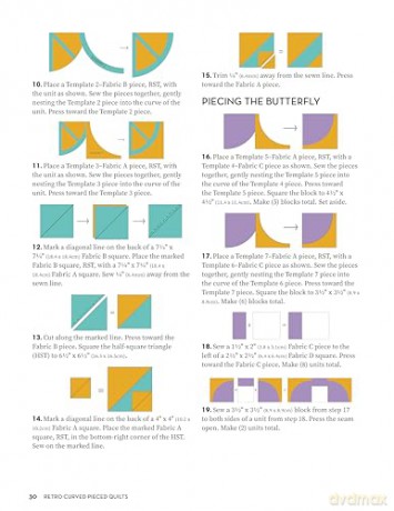 Retro Curved Pieced Quilts - Erin Grogan [KSIĄŻKA]