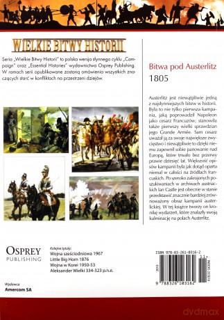 Wielkie Bitwy Historii. Bitwa pod Austerlitz 1805 + DVD - Ian Castle [KSIĄŻKA]
