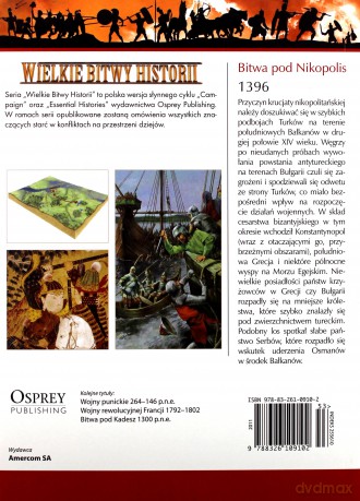 Wielkie Bitwy Historii. Bitwa pod Nikopolis 1396 + DVD - David Nicolle [KSIĄŻKA]
