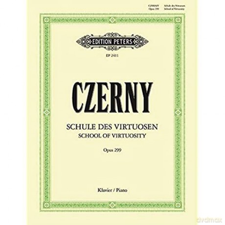 School Of Velocity Op 299 Piano - Carl Czerny [KSIĄŻKA]