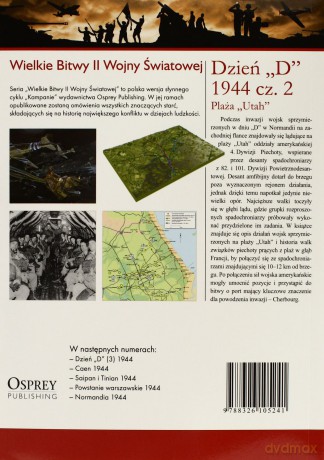 Wielkie bitwy II wojny światowej. Dzień "D" 1944. Cz. 2. Plaża "Utah" - Steven J. Zaloga [KSIĄŻKA]+[DVD]