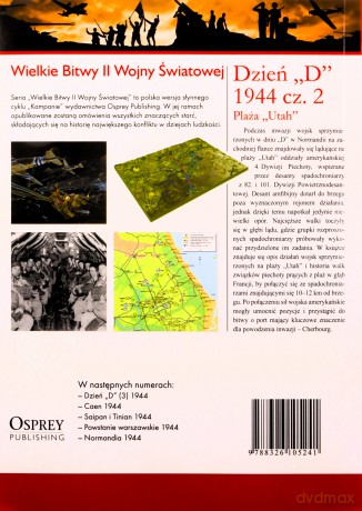 Wielkie bitwy II wojny światowej. Dzień "D" 1944. Cz. 2. Plaża "Utah" - Steven J. Zaloga [KSIĄŻKA]+[DVD]