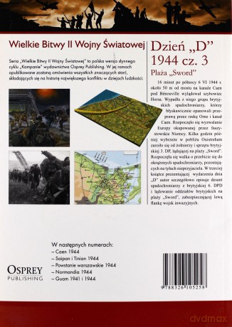 Wielkie Bitwy II Wojny Światowej 28: Dzień "D" 1944 cz. 3 Plaża "Sword" - Ken Ford. [KSIĄŻKA]+[DVD]