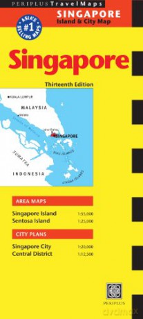Singapore Travel Map 13th Ed - Periplus Editor [KSIĄŻKA]