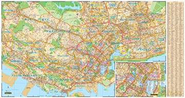 Singapore Travel Map 13th Ed - Periplus Editor [KSIĄŻKA]