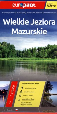 Wielkie Jeziora Mazurskie. Foliowana mapa turystyczna w skali 1:110 000 [KSIĄŻKA]