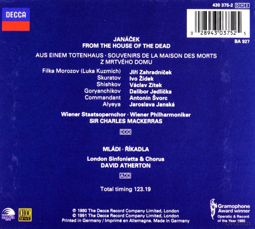 Mladi/Atherton/Macke: Jana: From The House Of The Dead [BOX] [2CD]