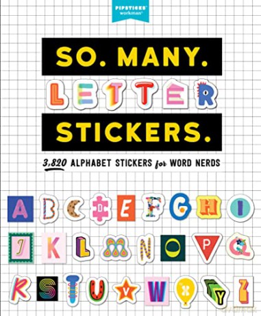 So Many Letter Stickers - Pipsticks +Workman [KSIĄŻKA]