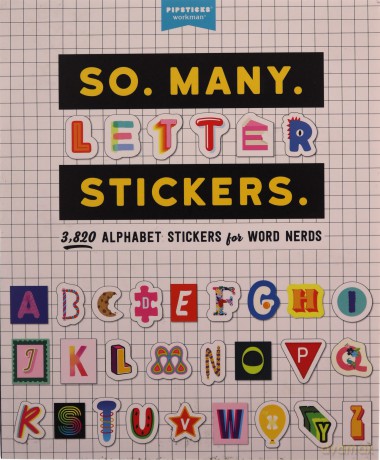 So Many Letter Stickers - Pipsticks +Workman [KSIĄŻKA]