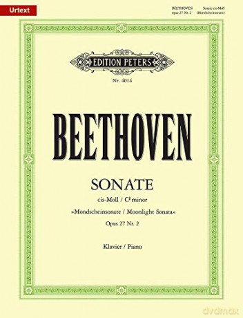 Sonata No 14 C Sharp Min Op 27 No 2 Moon - Ludwig Va Beethoven [KSIĄŻKA]
