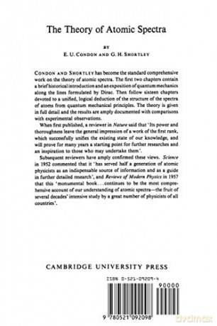 The Theory Of Atomic Spectra - E. U. Condon [KSIĄŻKA]