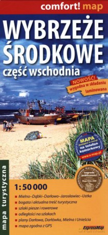 Wybrzeże środkowe. Część wschodnia. Laminowana mapa turystyczna w skali 1:50 000 [KSIĄŻKA]