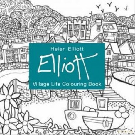 Village Life Colouring Book - Helen Elliott [KSIĄŻKA]