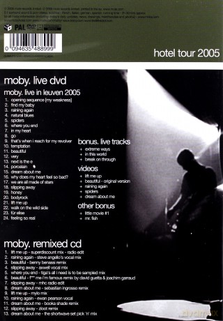 Moby: Moby Live: The Hotel Tour 2005 [CD]+[DVD]