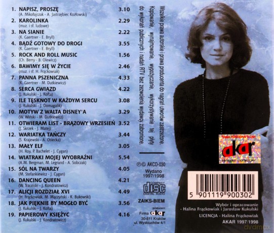 Halina Frąckowiak: Antologia [CD]