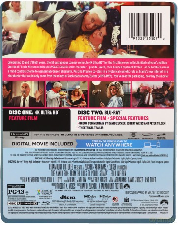 The Naked Gun: From the Files of Police Squad! (Naga broń) (steelbook) [Blu-Ray 4K]+[Blu-Ray]