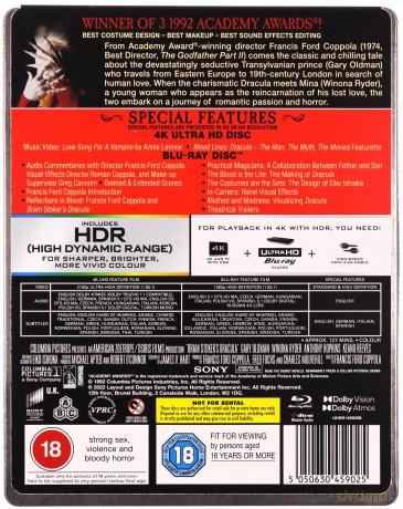 Dracula (steelbook) [Blu-Ray 4K]+[Blu-Ray]