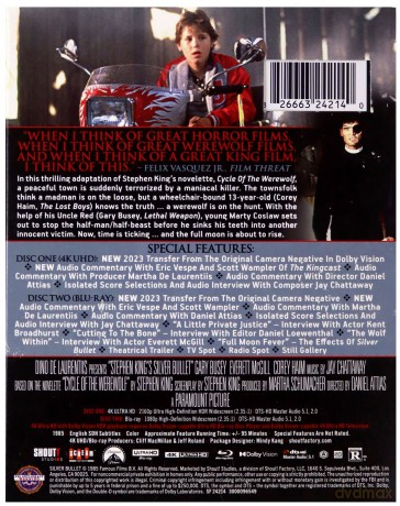 Silver Bullet (Srebrna kula) [Blu-Ray 4K]+[Blu-Ray]