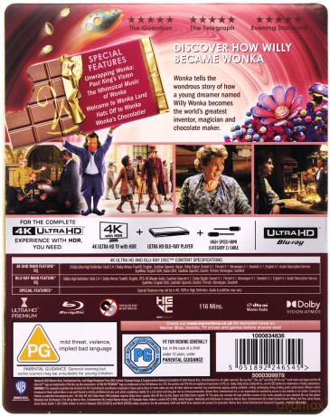 Wonka (steelbook) [Blu-Ray 4K]
