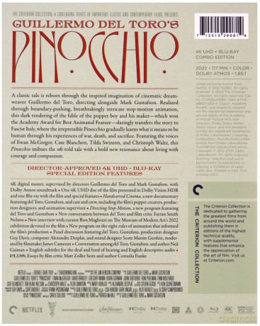 Guillermo del Toro's Pinocchio (Guillermo del Toro: Pinokio) [Blu-Ray 4K]+[Blu-Ray]
